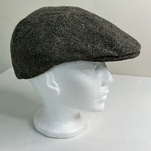 Antique Donegal Tweed Hat 100% Wool Richard Ireland Newsboy Touring Cap.